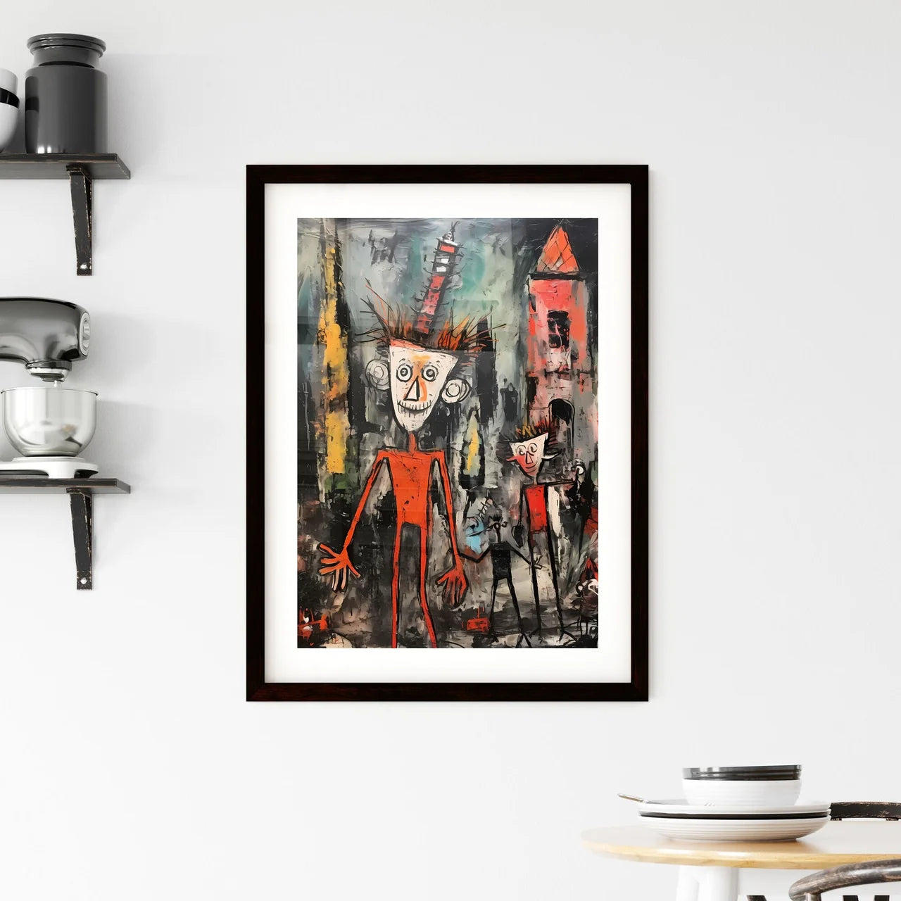 A Poster of Santas Elf  Framed Print