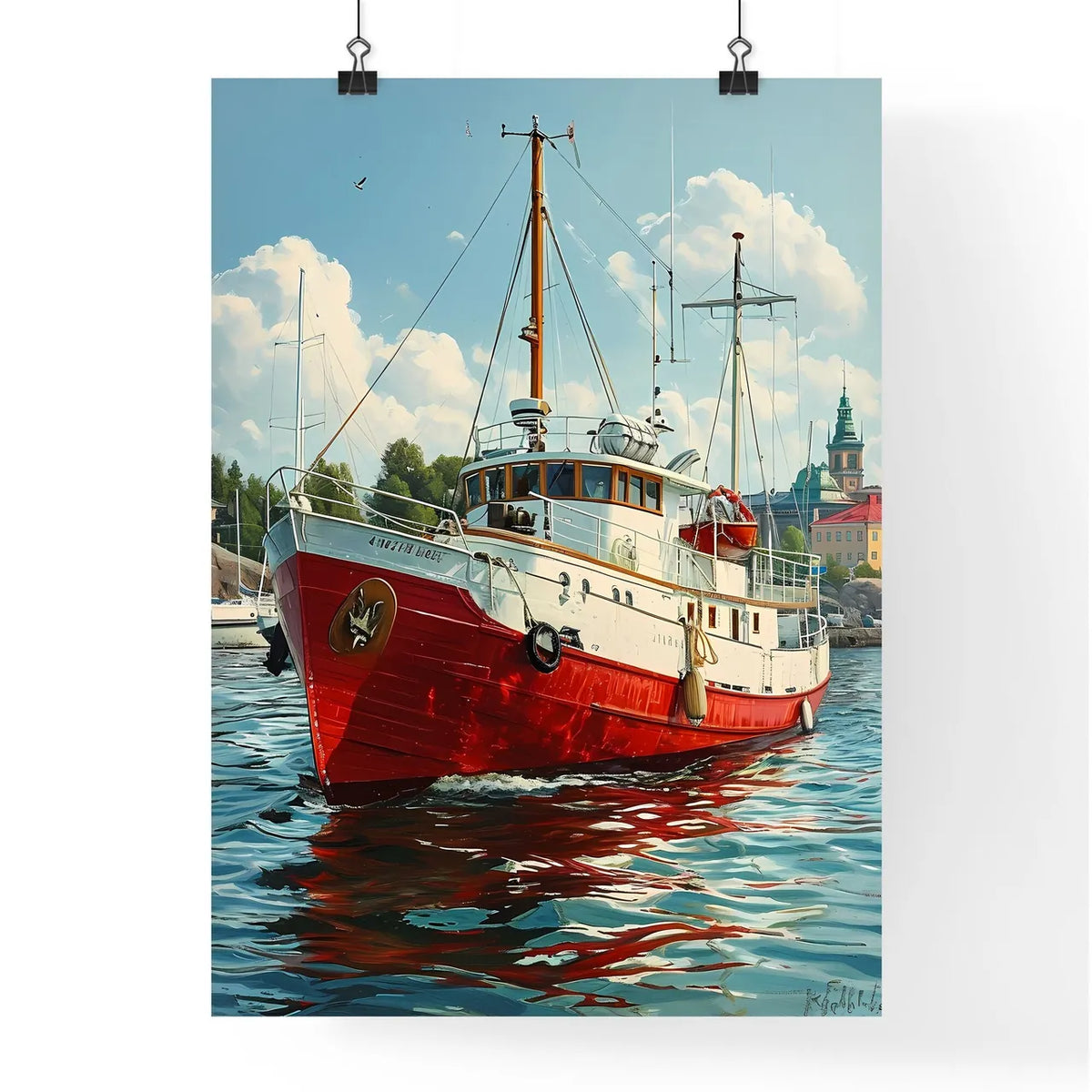 A Poster of Helsinki Capital of Finland - A  Poster