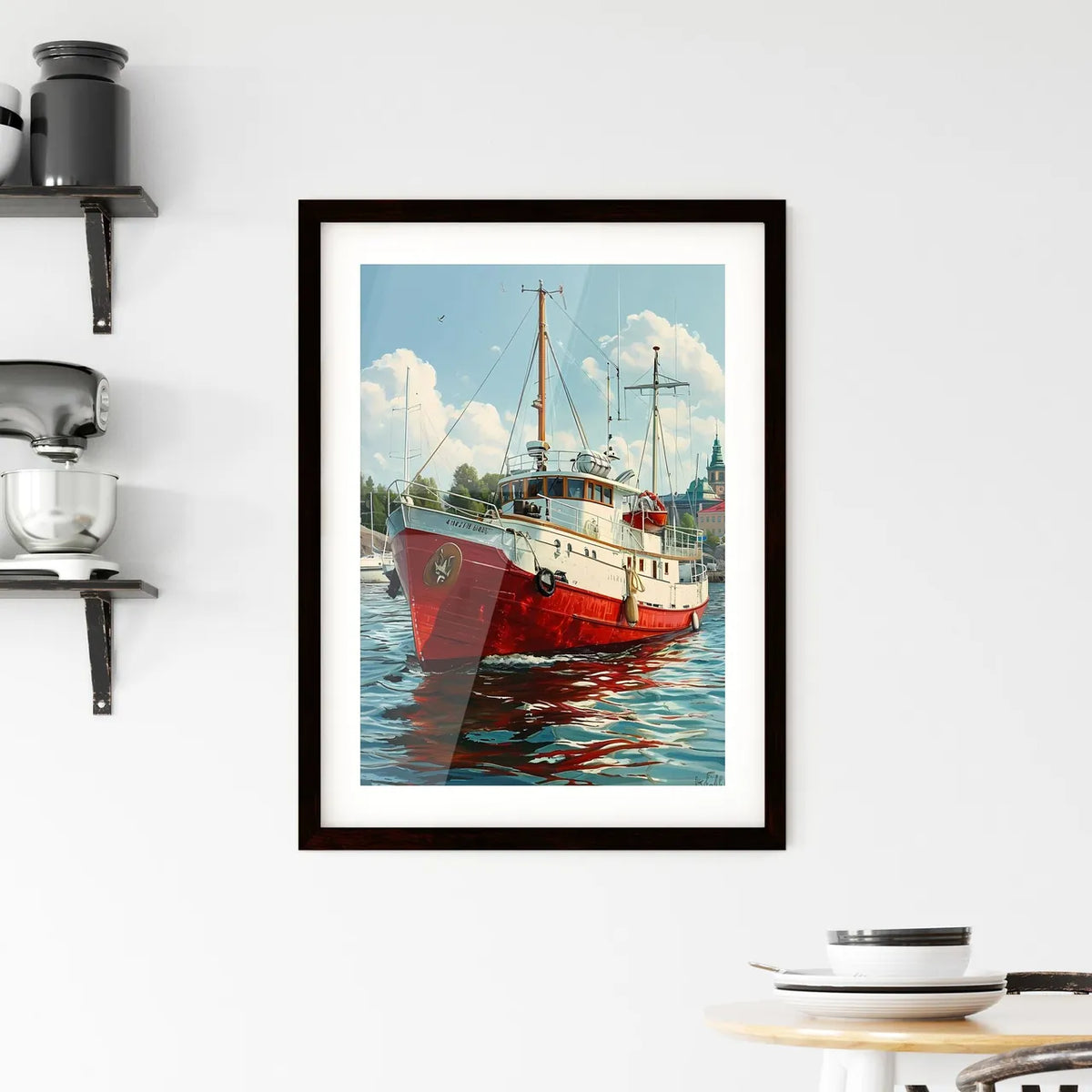 A Poster of Helsinki Capital of Finland - A  Framed Print