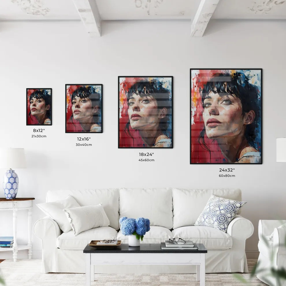 A Poster of painted portrait of woman in bed - Kitchen Hangings
