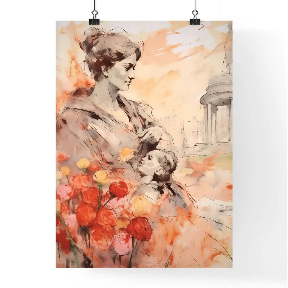 A Poster of mothers day background - A Woman Poster
