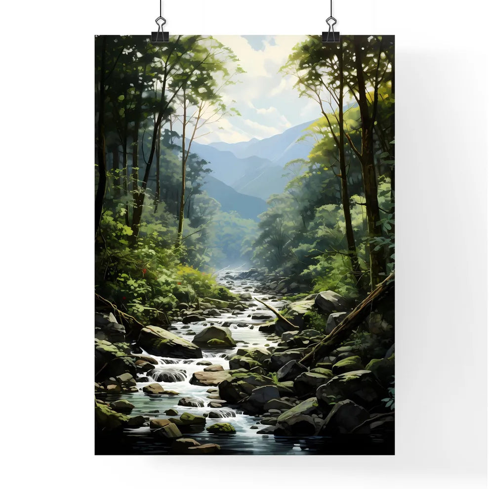 A Poster of Great Smoky Natinal Park - A Riv Poster