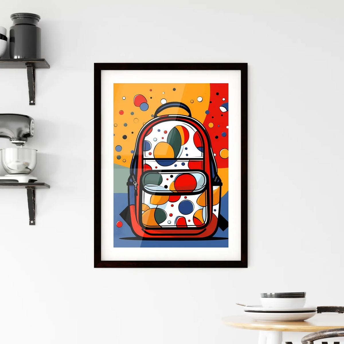 A Poster of minimalist Back to school art -  Framed Print