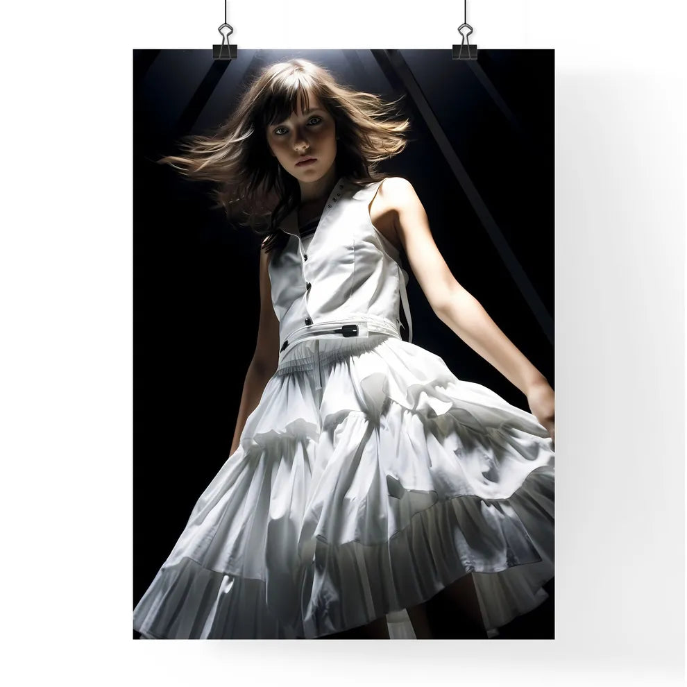 A Poster of A girl in a light dress - A Woma Poster