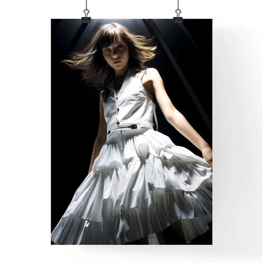 A Poster of A girl in a light dress - A Woma Poster