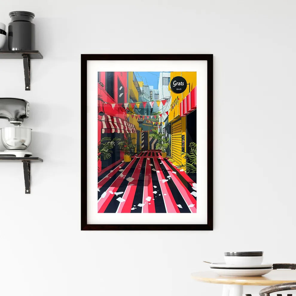 A Poster of the words congratulations dad on Framed Print