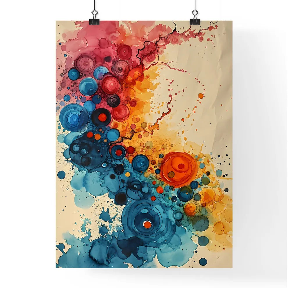 A Poster of abstract art of curved lines - A Poster