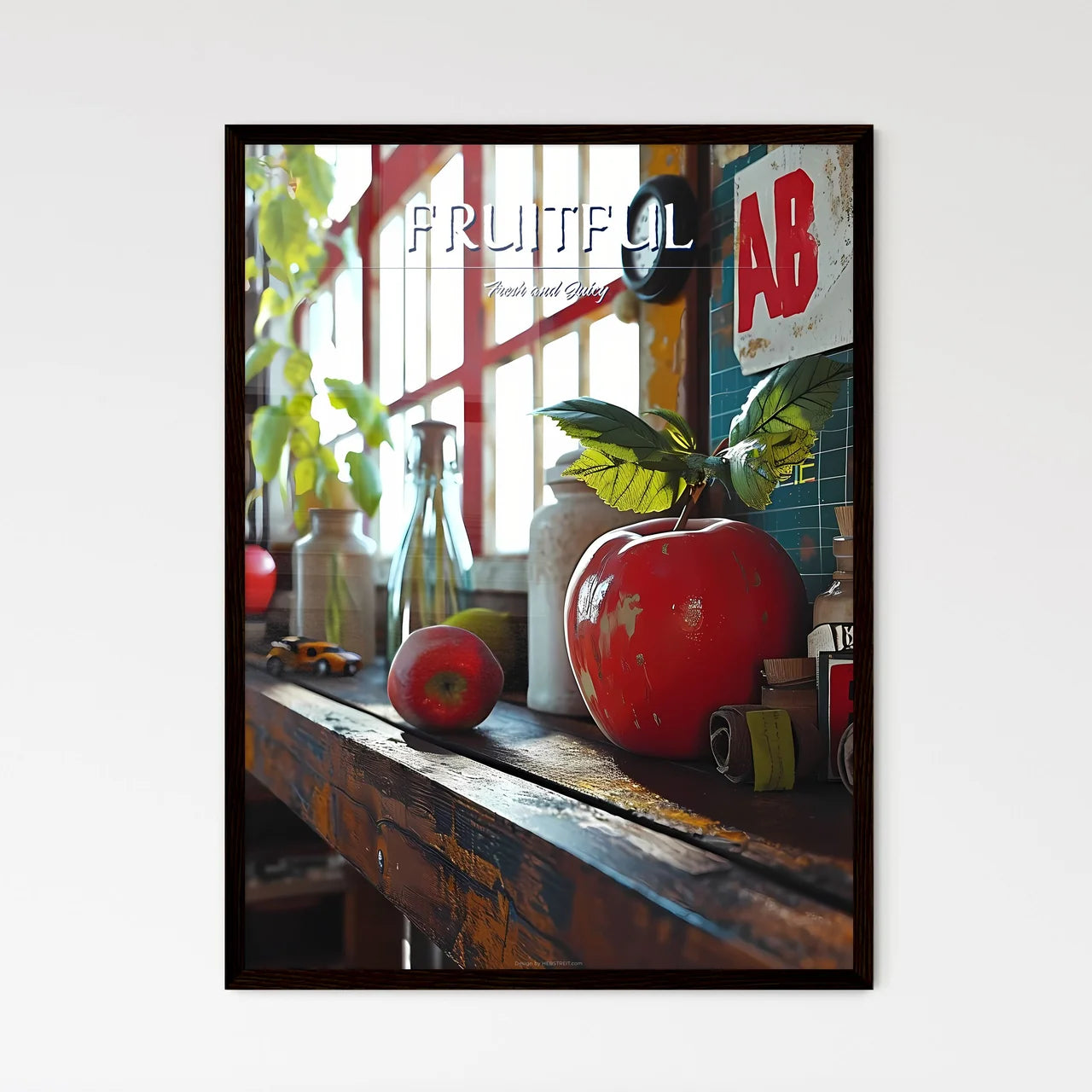 A Poster of back to school set - A Group Of  - Framed Art Print