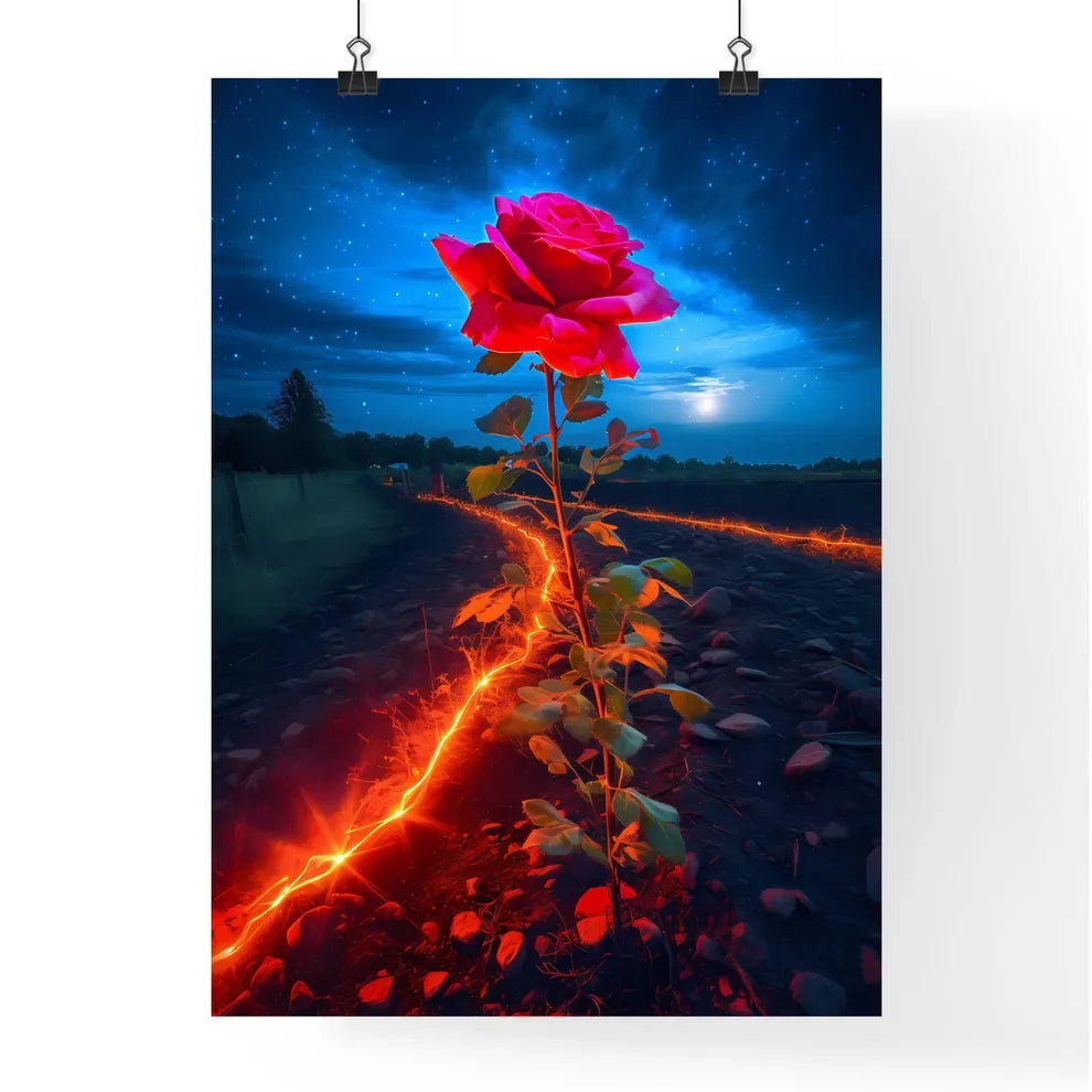 A Poster of In a quiet valley - A Rose Growi Poster