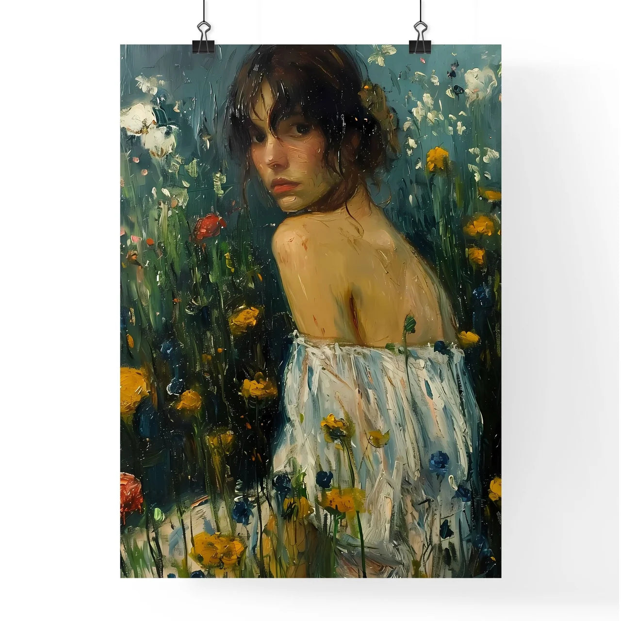 A Poster of well tended green lawn Poster