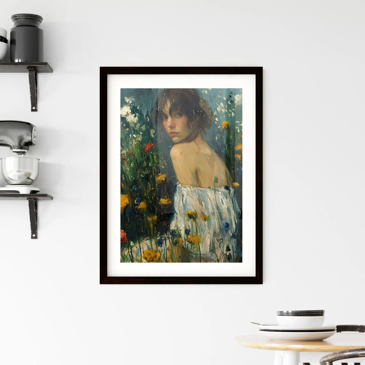 A Poster of well tended green lawn Framed Print
