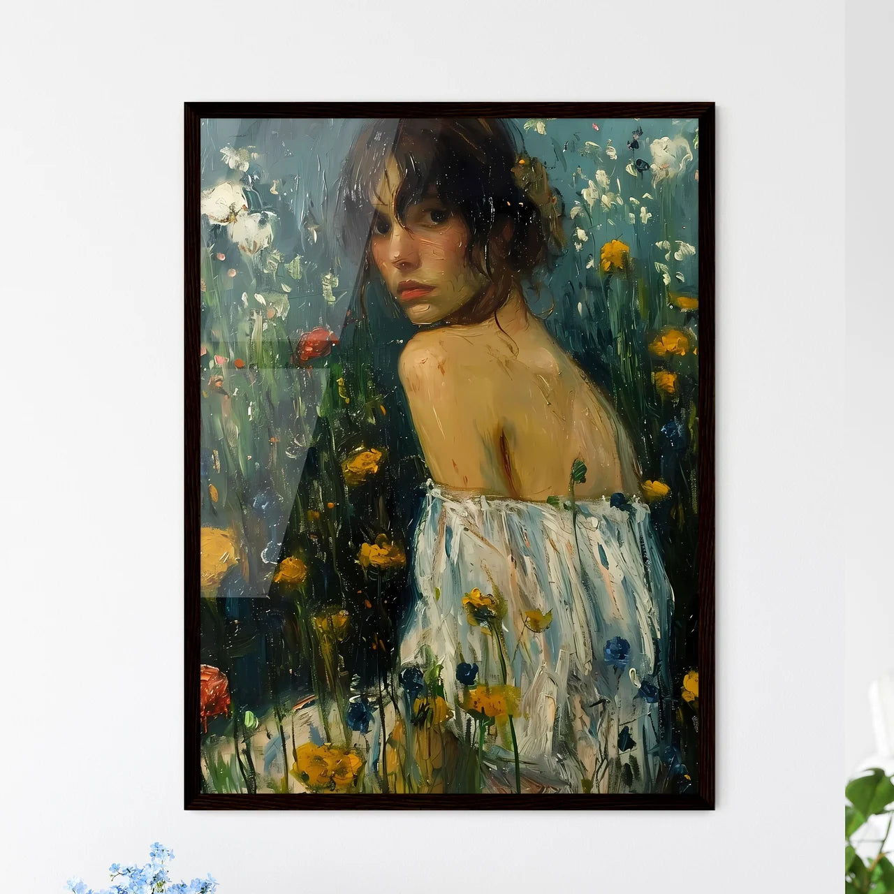 A Poster of well tended green lawn - Framed Art Print