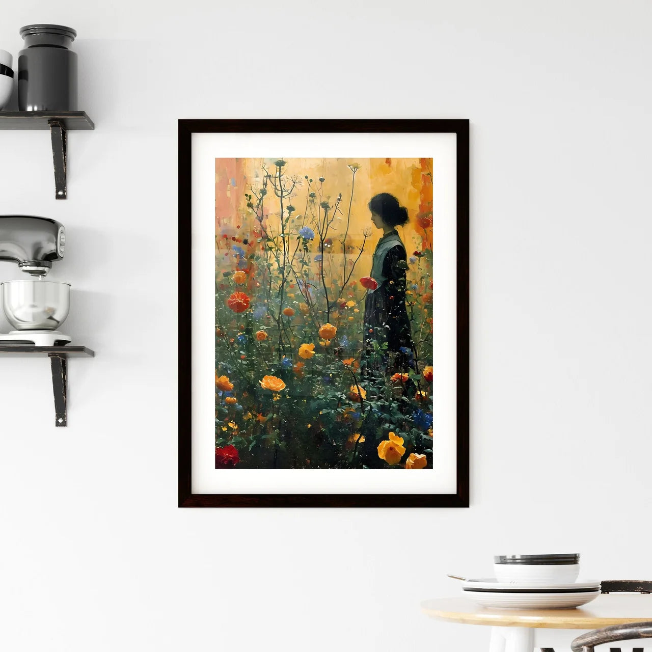 A Poster of well tended green lawn Framed Print