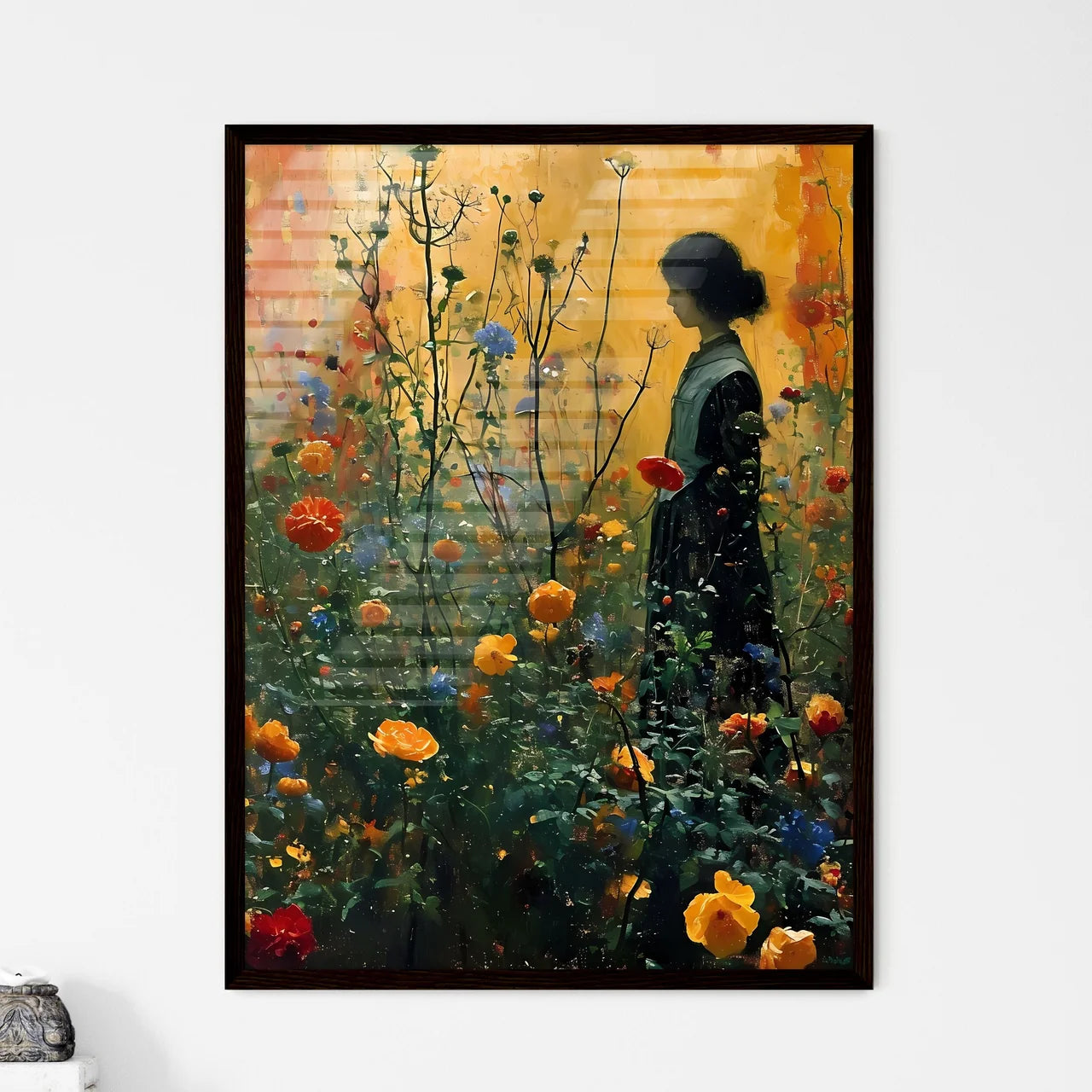 A Poster of well tended green lawn - Framed Art Print