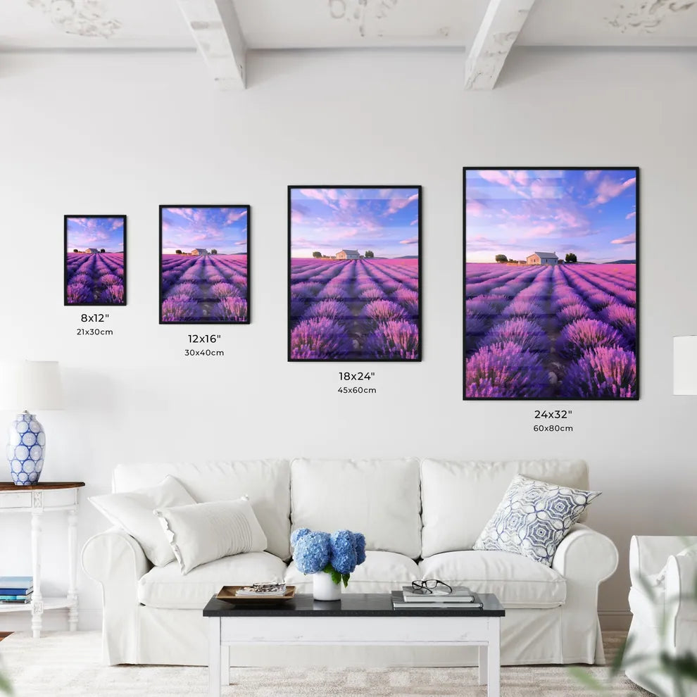 A Poster of large lavender flower sea - A Fi - Kitchen Hangings