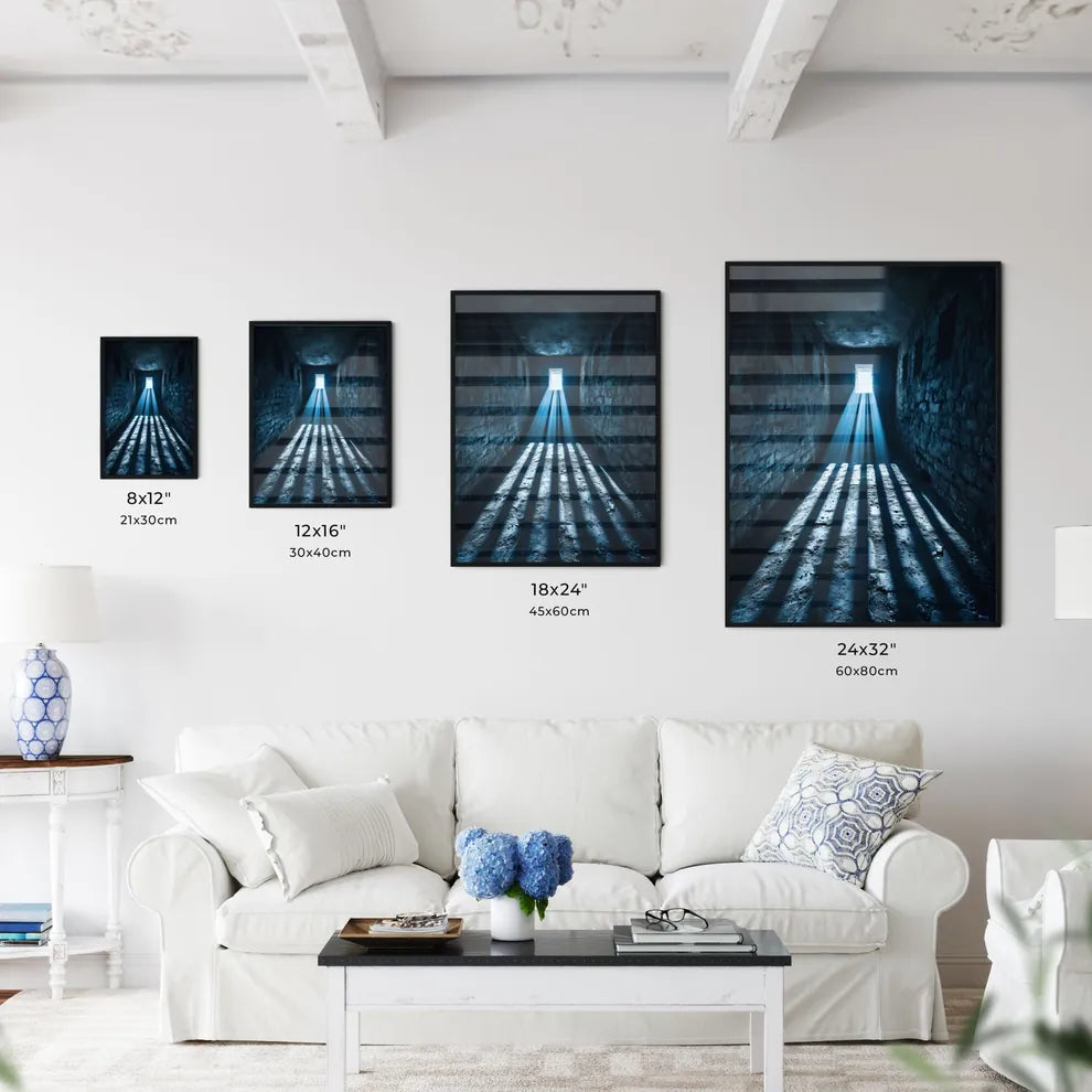 A Poster of tunnel shadows - A Dark Hallw - Kitchen Hangings