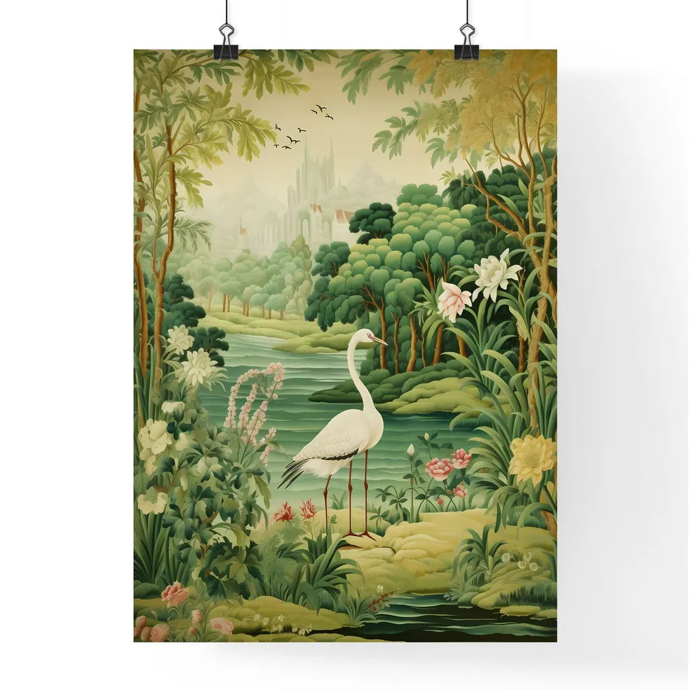 A Poster of green tapestry  Poster
