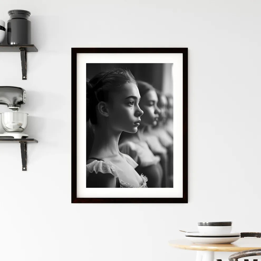 A Poster of linear perspective Framed Print