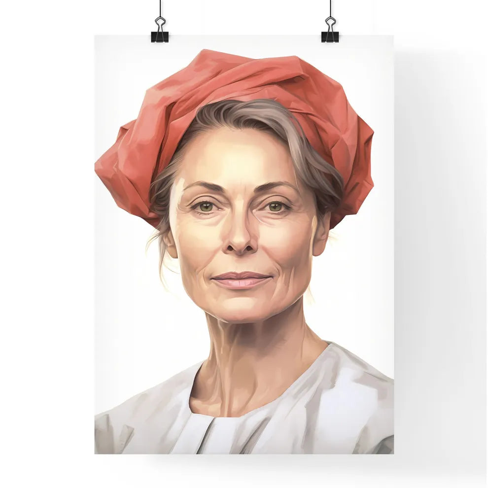 A Poster of beautiful mature woman 50 years  Poster