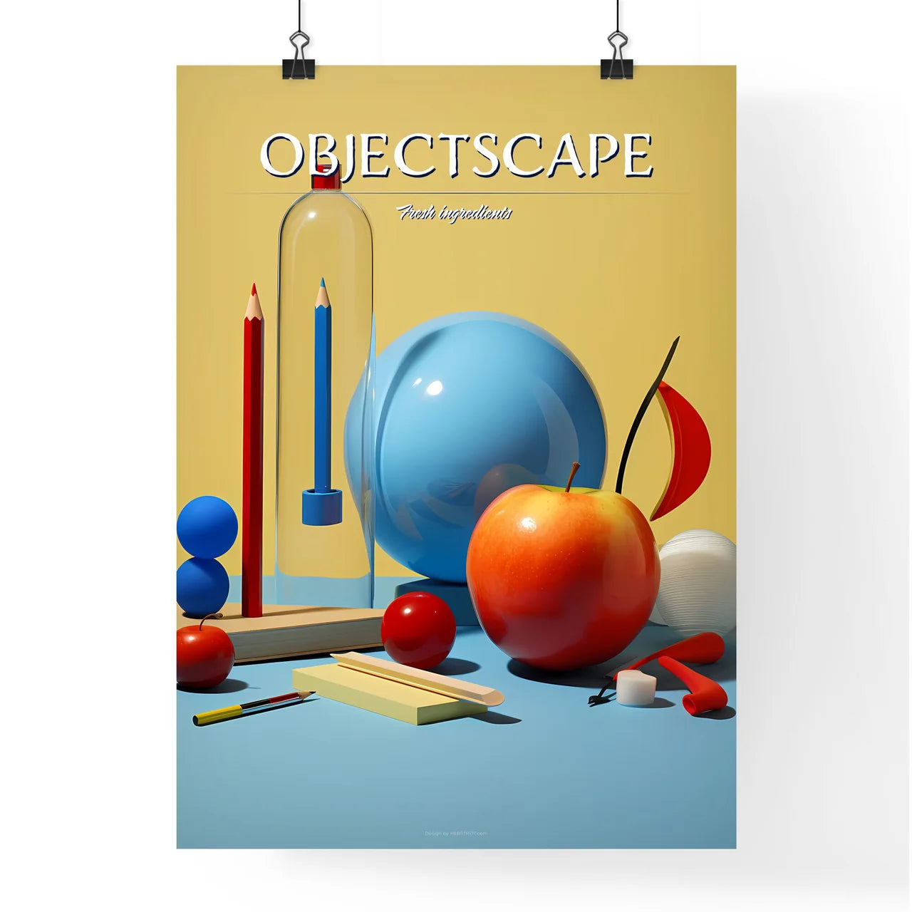 A Poster of A group of objects - A Group Of  Poster