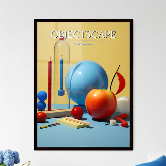 A Poster of A group of objects - A Group Of  - Framed Art Print