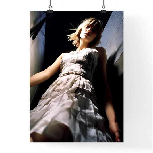 A Poster of A girl in a light dress - A Woma Poster