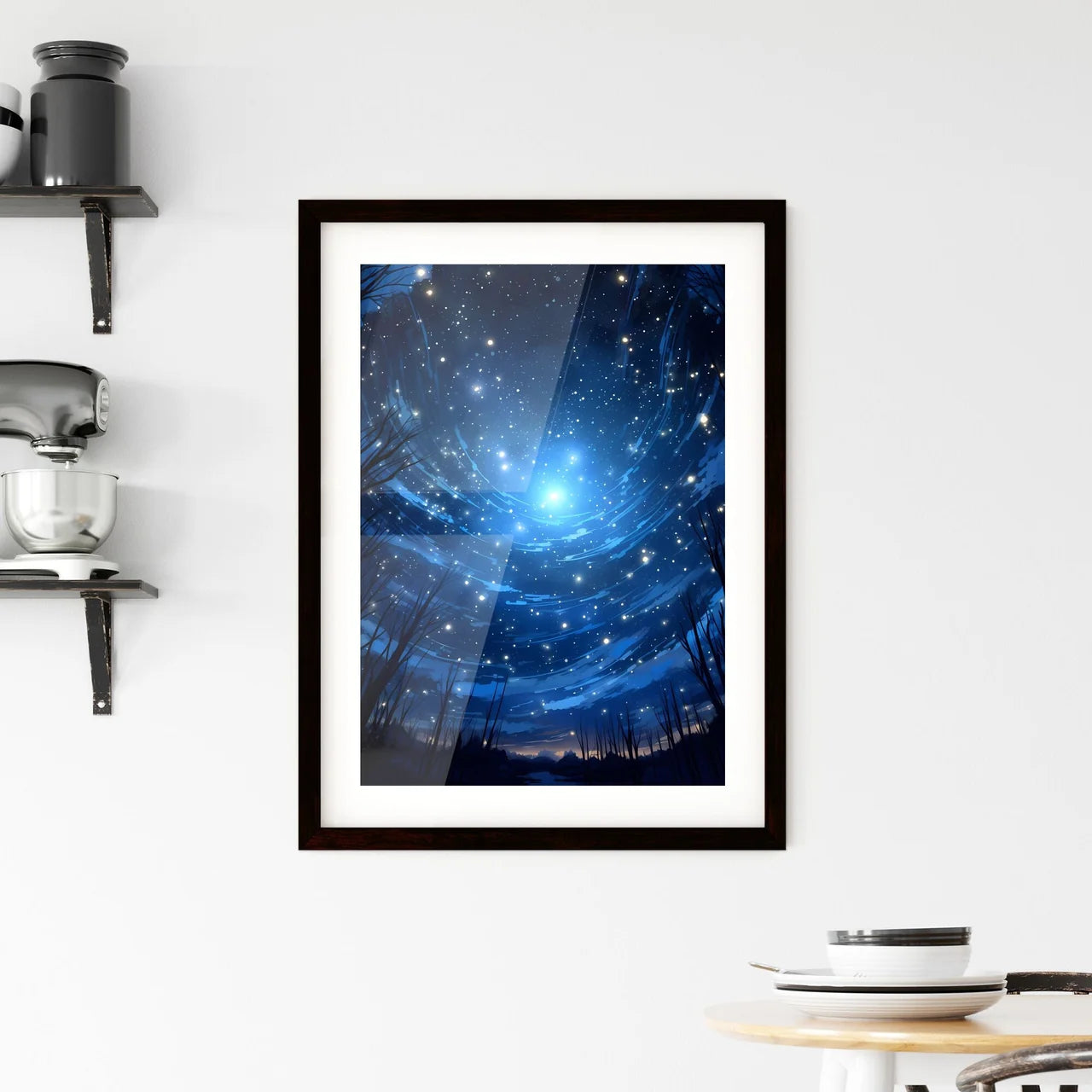 A Poster of There was a particularly bright  Framed Print