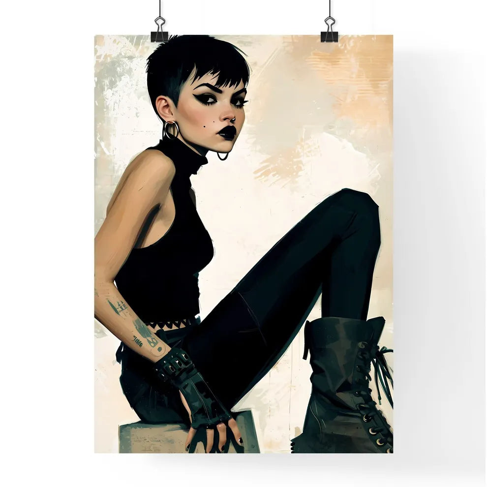 A Poster of beautiful female rockablilly - A Poster