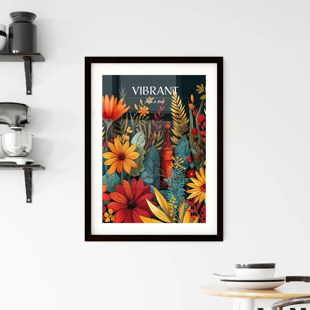 A Poster of boho drawing houseplants - A Col Framed Print