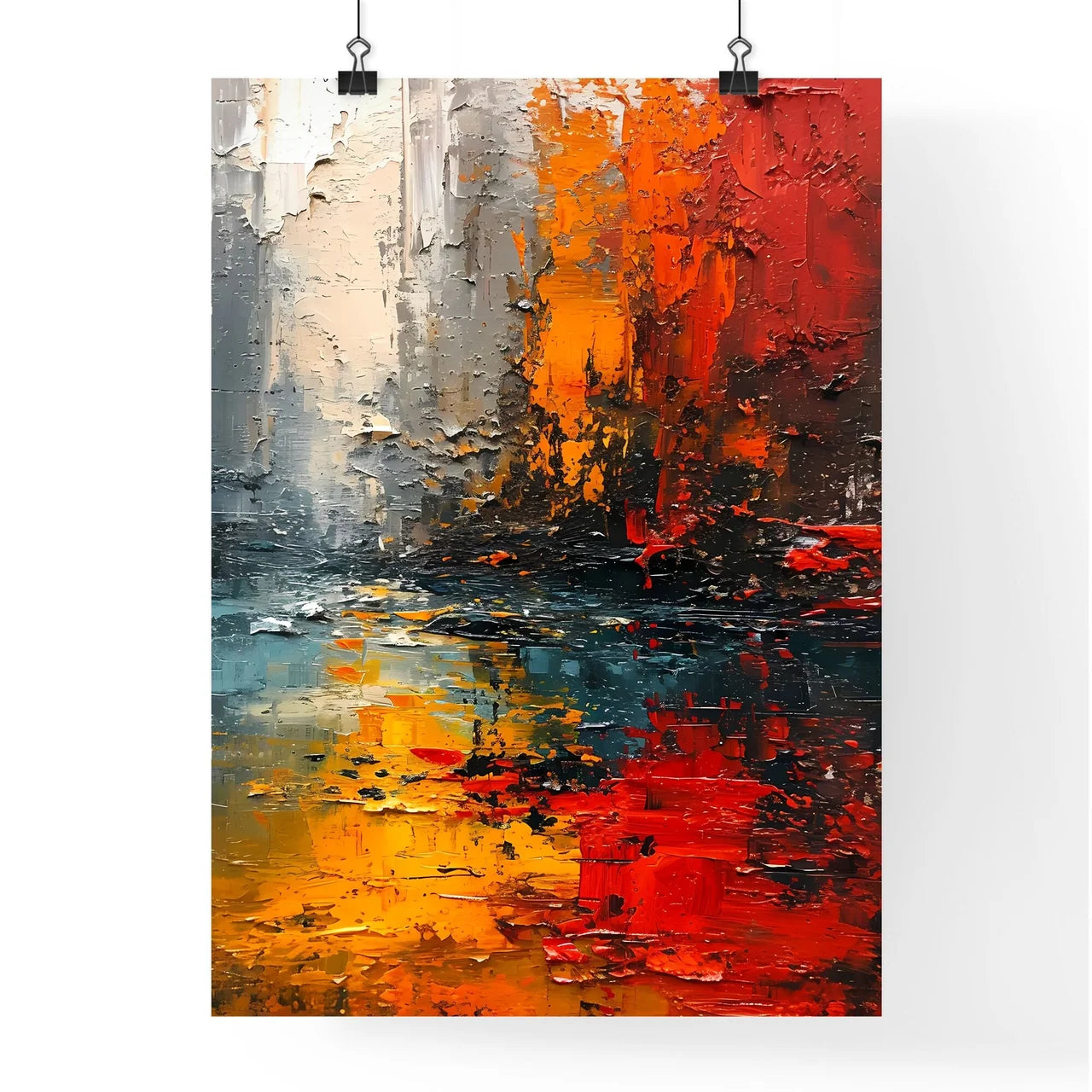 A Poster of Neutral Beige Mid Century Modern Poster