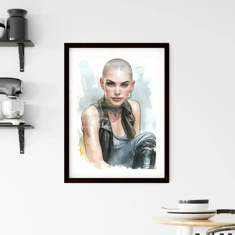 A Poster of beautiful female rockablilly - A Framed Print