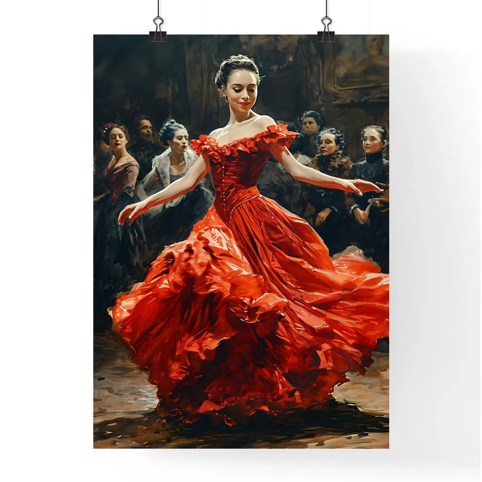 A Poster of French cancan dancers in Moulin  Poster