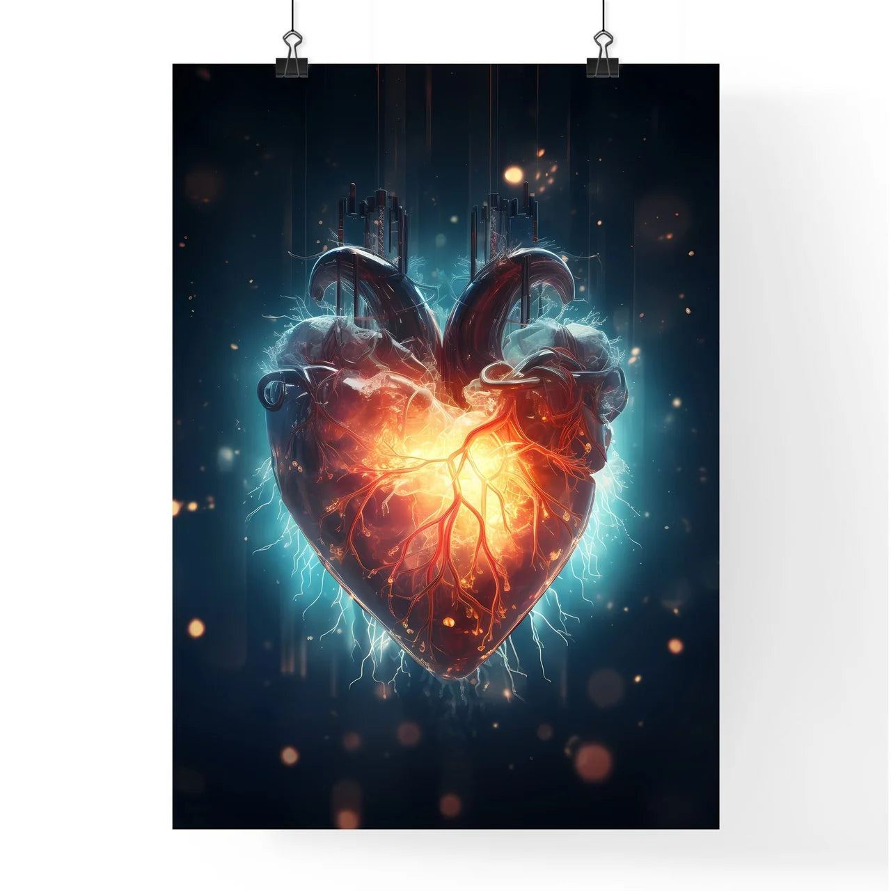 A Poster of Hope in the heart - A Heart With Poster