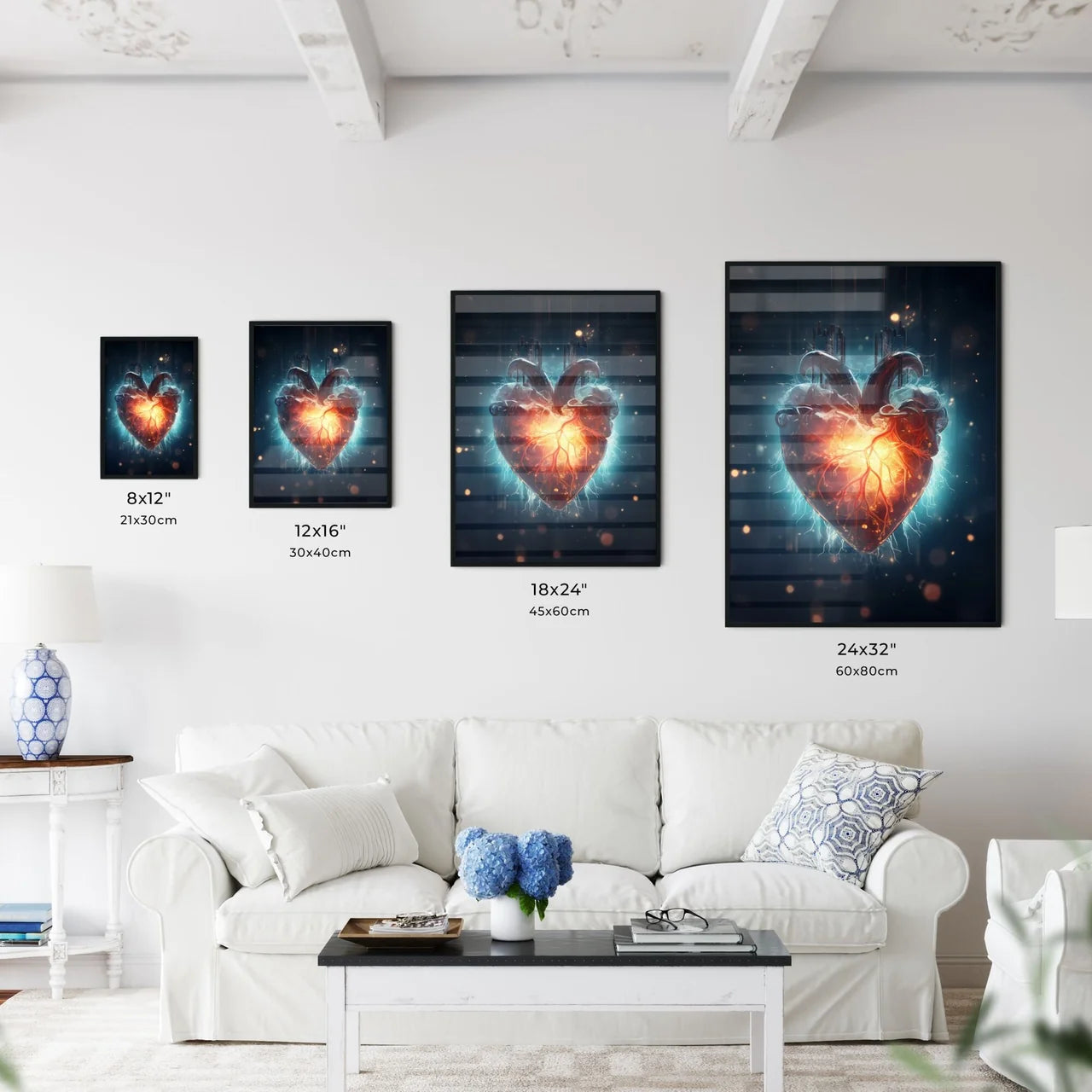 A Poster of Hope in the heart - A Heart With - Kitchen Hangings