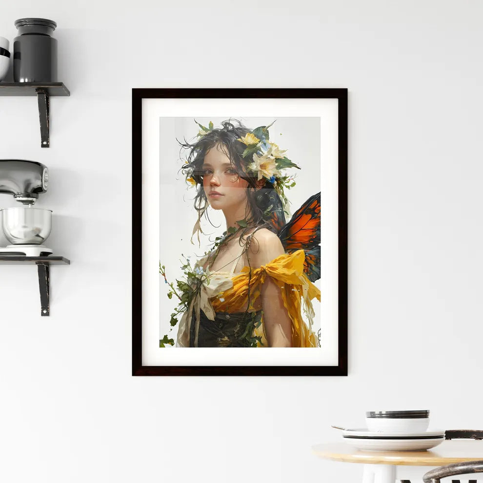 A Poster of graphic design art nouveau - A W Framed Print