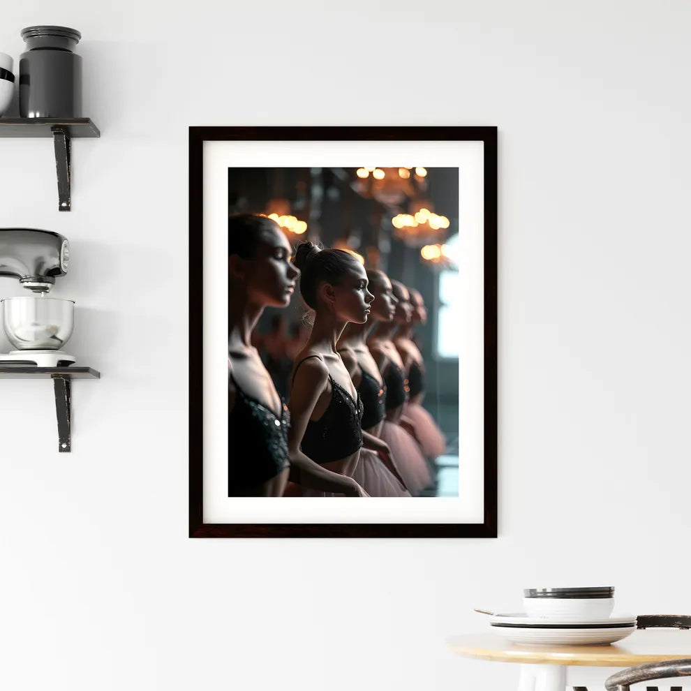 A Poster of linear perspective Framed Print