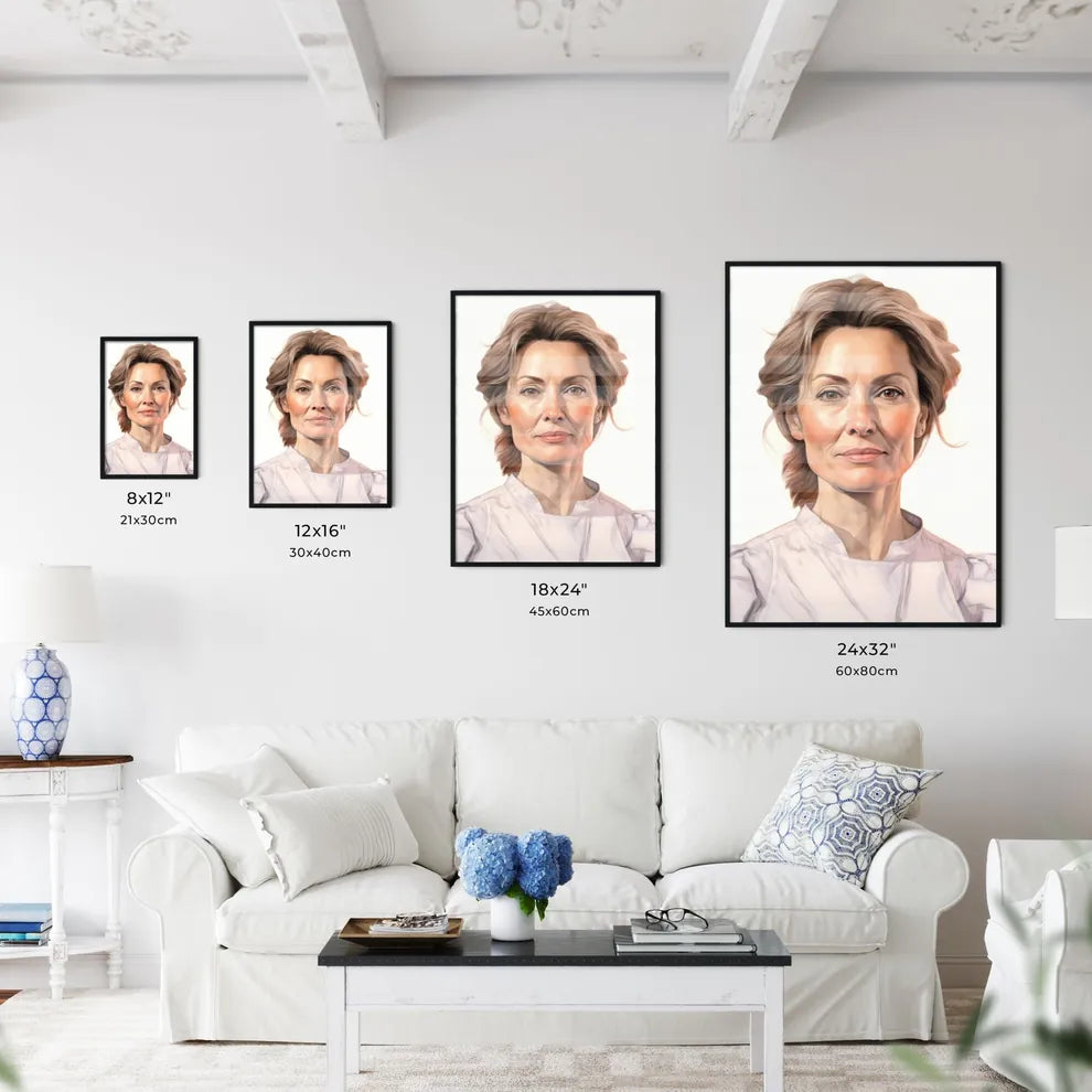 A Poster of beautiful mature woman 50 years old - A Woman With Blonde Hair Default Title