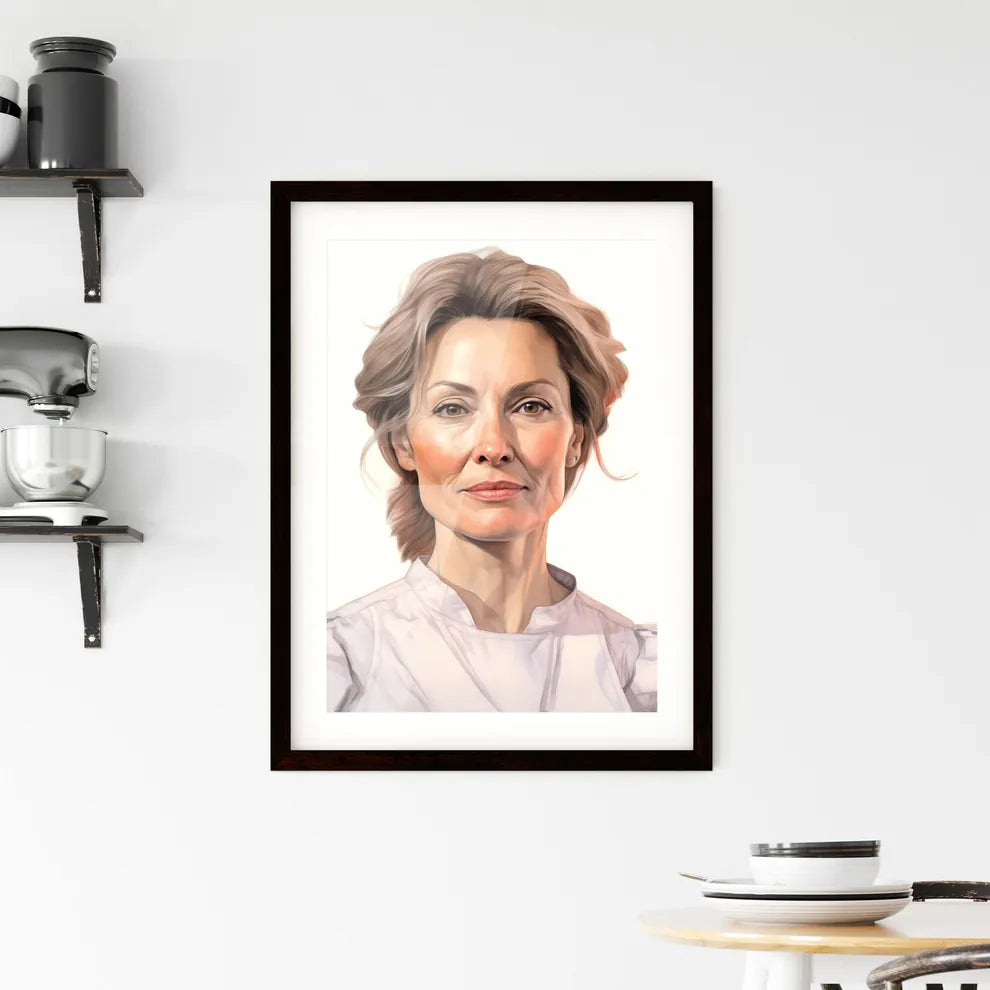 A Poster of beautiful mature woman 50 years old - A Woman With Blonde Hair Default Title