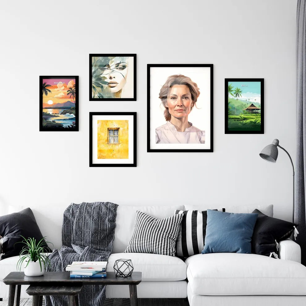 A Poster of beautiful mature woman 50 years old - A Woman With Blonde Hair Default Title