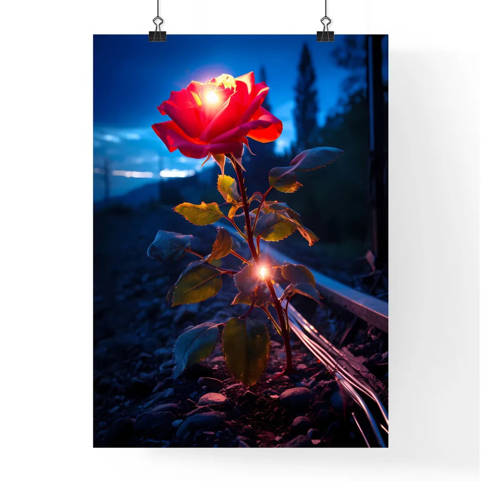 A Poster of In a quiet valley - A Rose Growi Poster