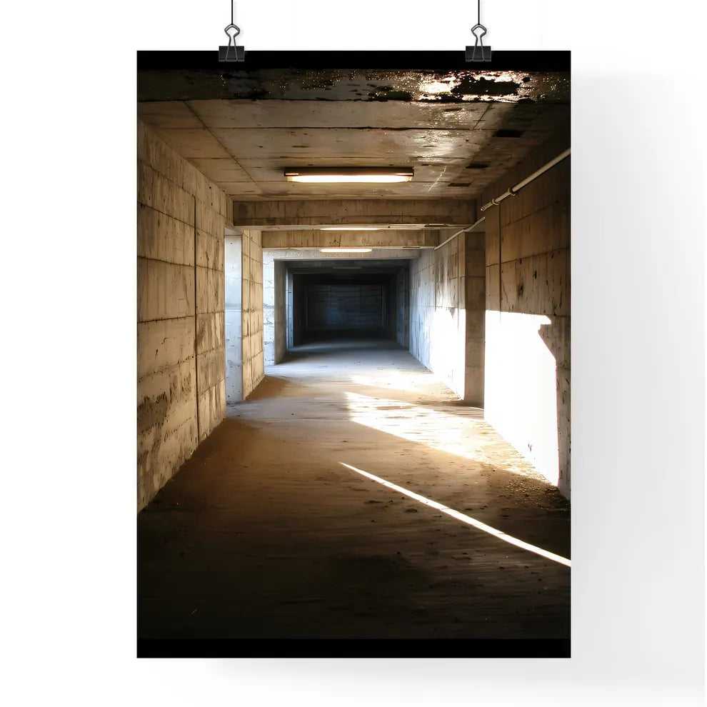 A Poster of tunnel shadows - A Long Concr Poster