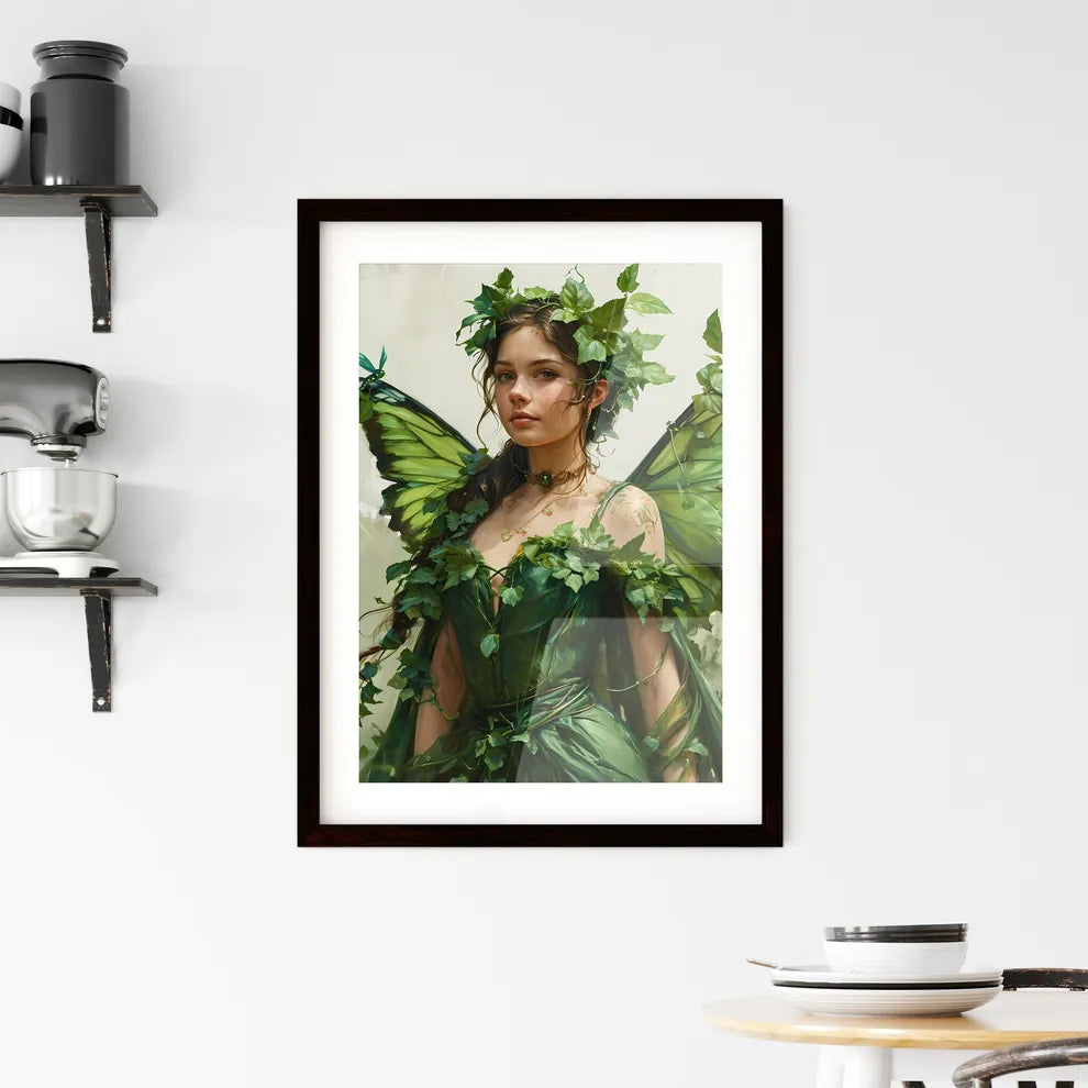 A Poster of graphic design art nouveau  Framed Print