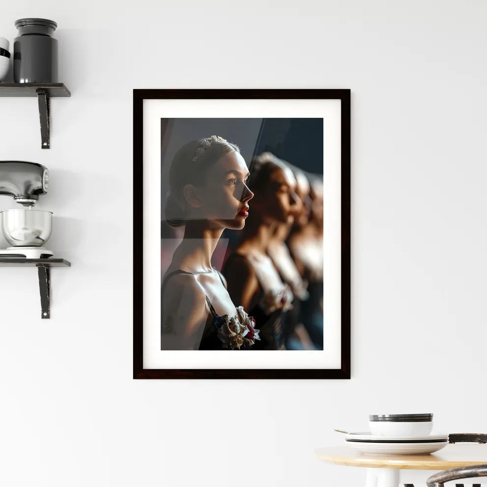 A Poster of linear perspective Framed Print