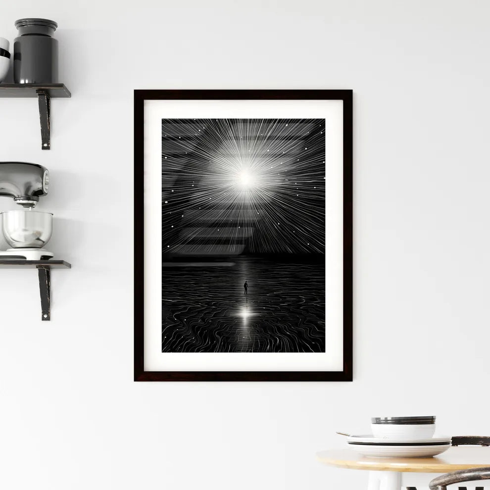 A Poster of There was a particularly bright  Framed Print