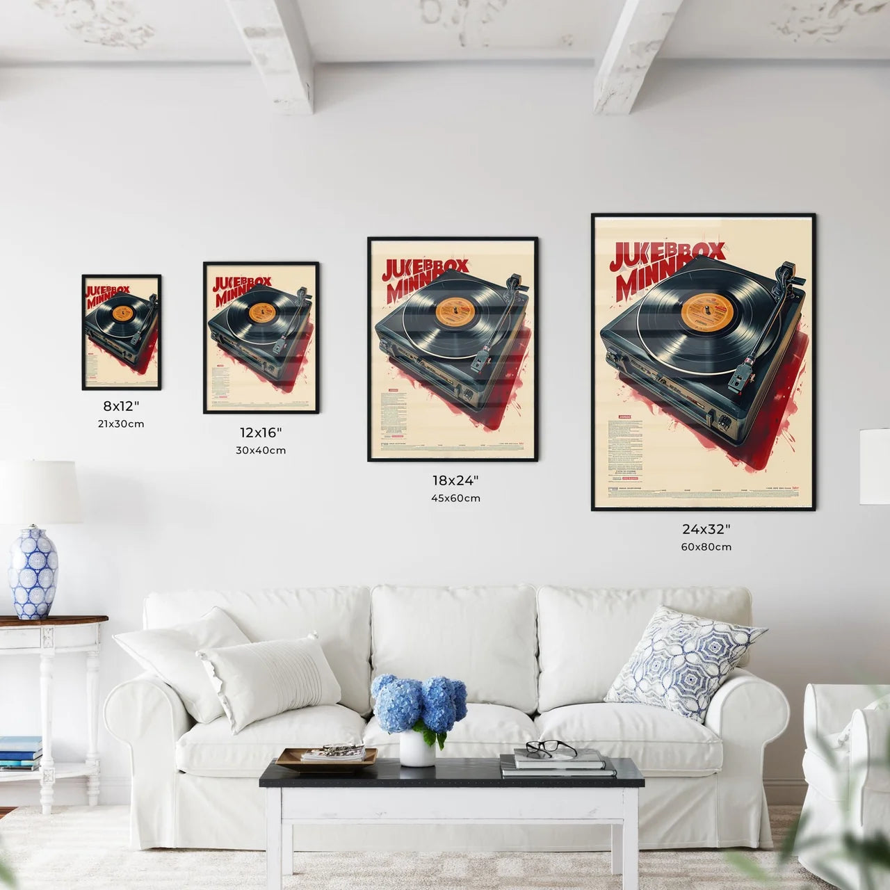 A Poster of simple music poster with the tex - Kitchen Hangings