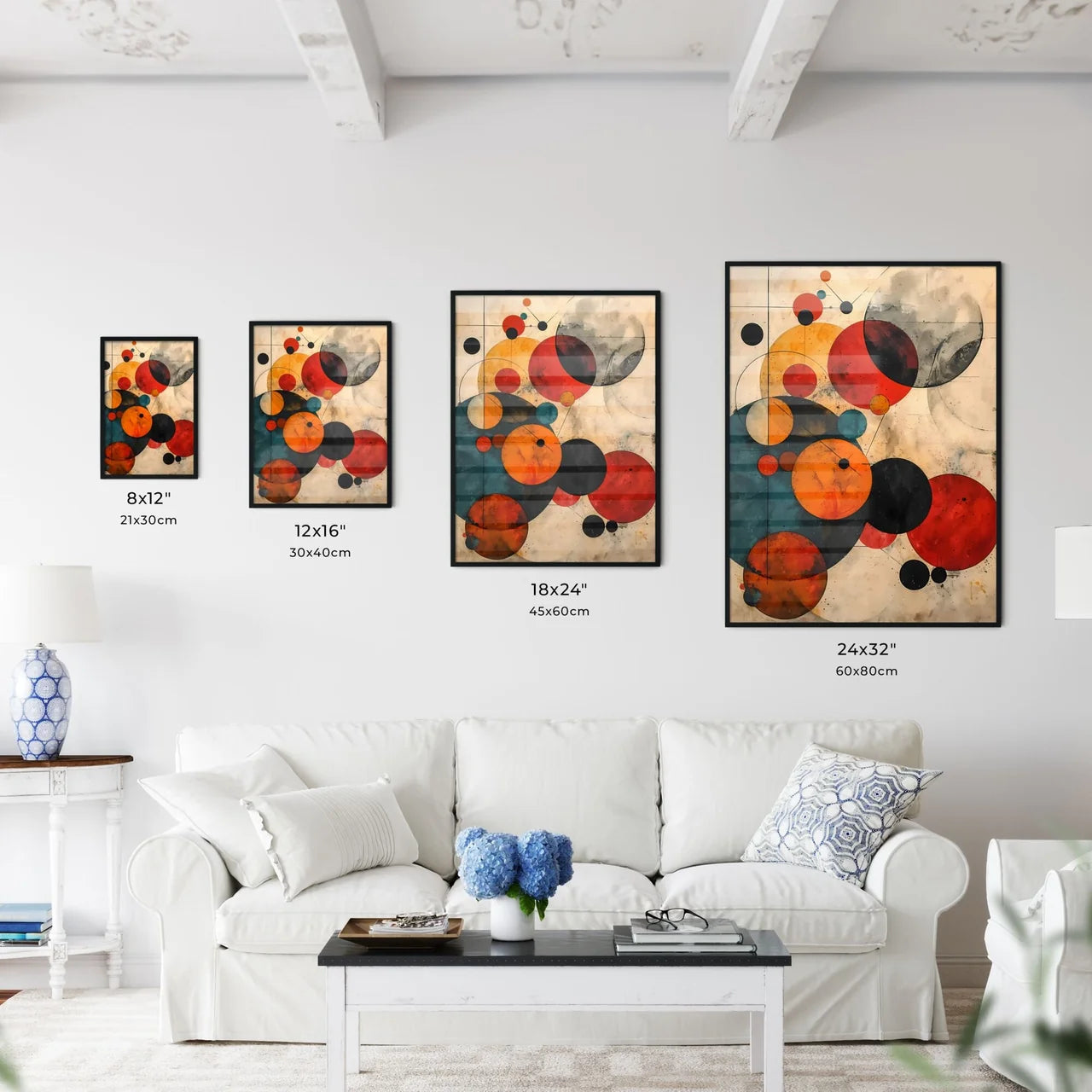 A Poster of Neutral Beige Mid Century Modern - Kitchen Hangings