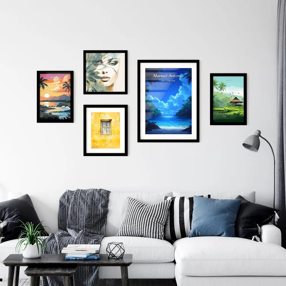 Manuel Antonio Beach - Art print of a blue s Wall Art