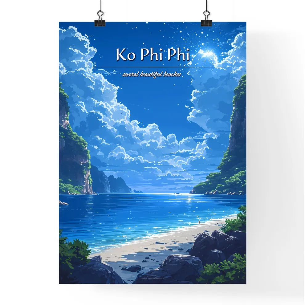 Ko Phi Phi Don Beach - Art print of a beach  Poster