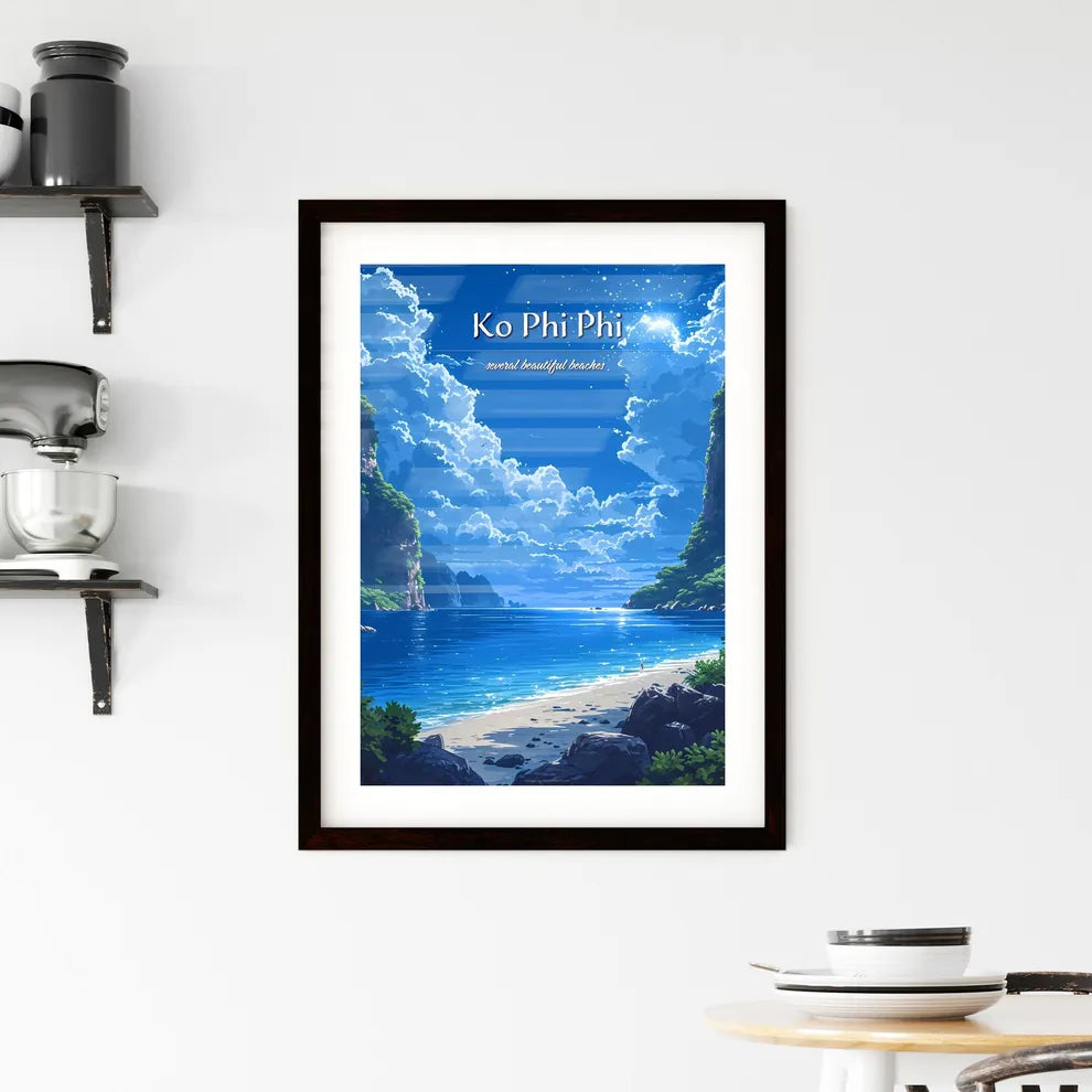 Ko Phi Phi Don Beach - Art print of a beach  Framed Print