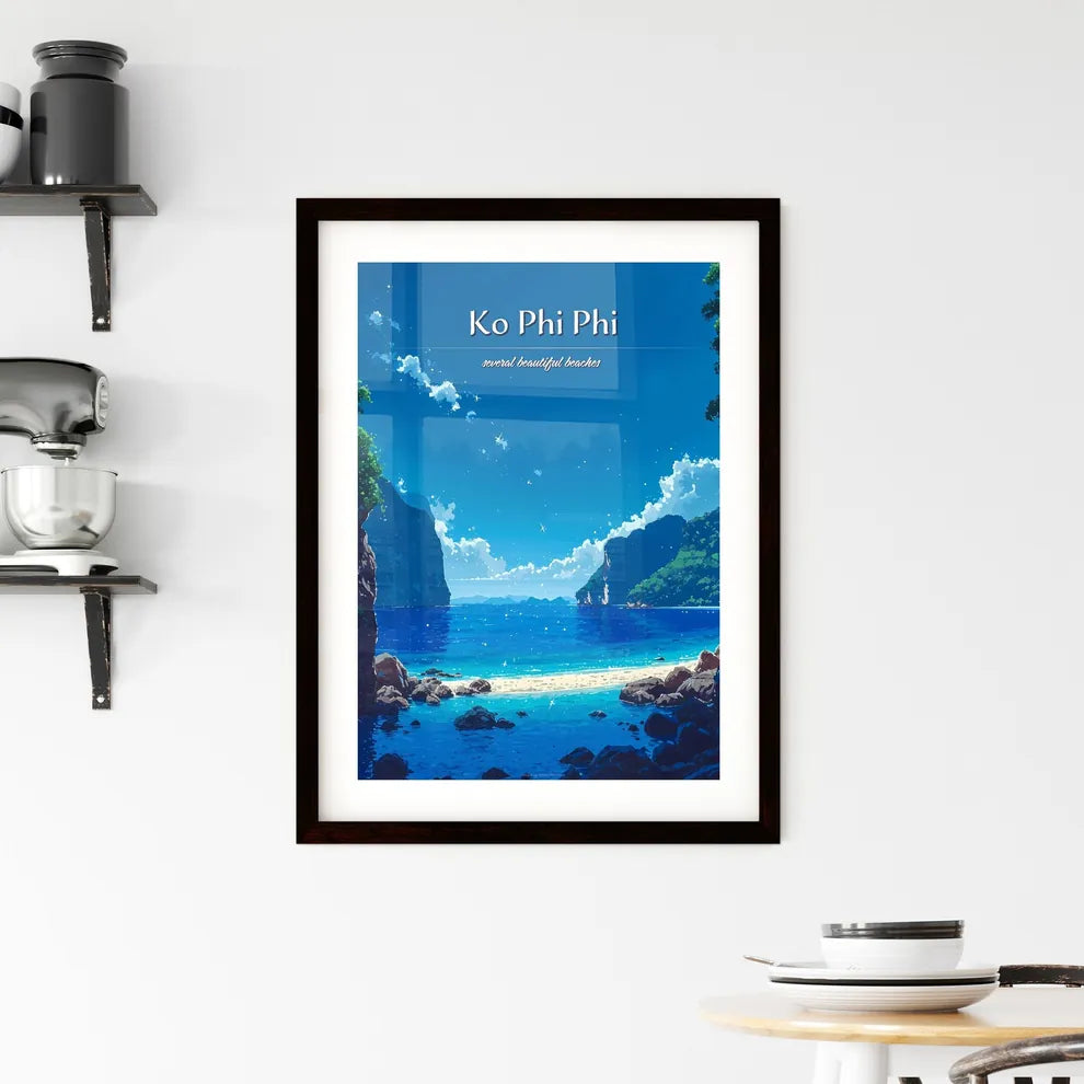 Ko Phi Phi Don Beach - Art print of a beach  Framed Print